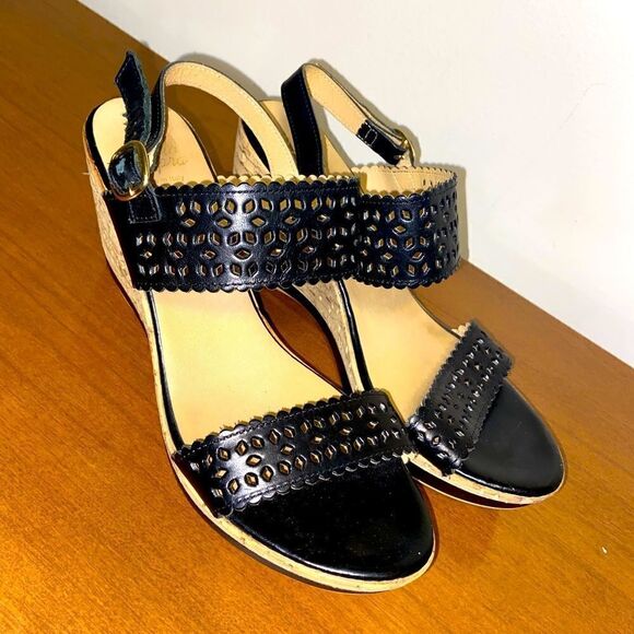 Authentic Made in Italy wedge sandals - Picture 1 of 7